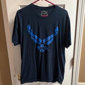 Men's Navy Blue Grunt Style  Graphic T-Shirt w/ Air Force Logo